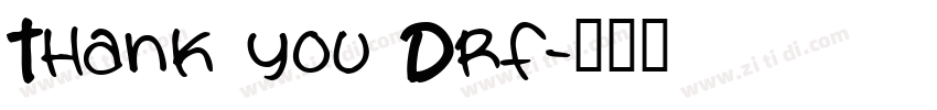Thank you Drf字体转换